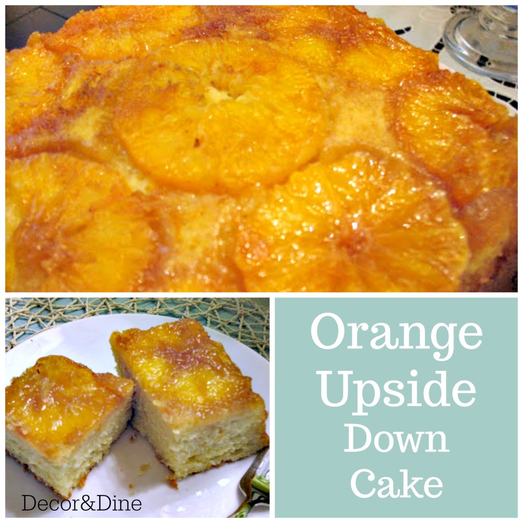 Orange upside down cake