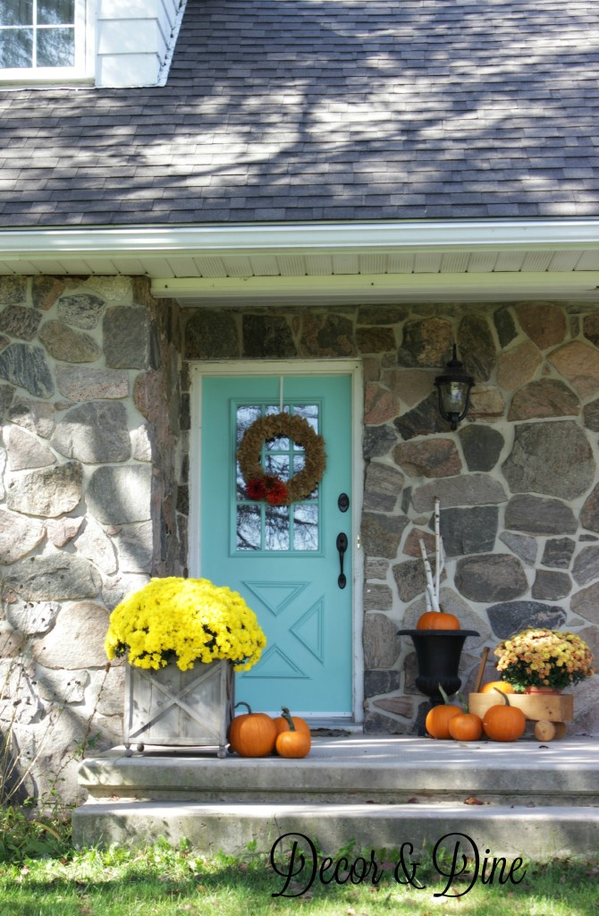 Fall porch at the farm