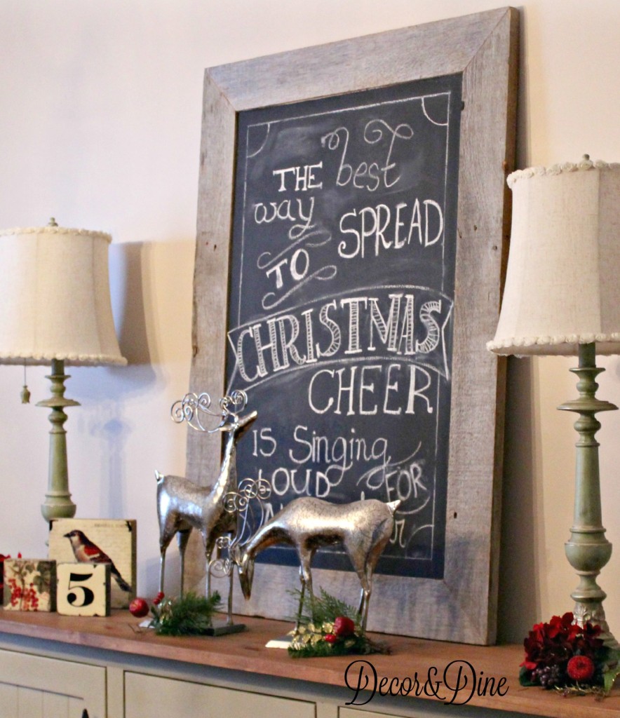 DIY barn wood blackboard