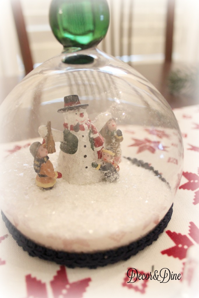 waterless DIY snowglobe