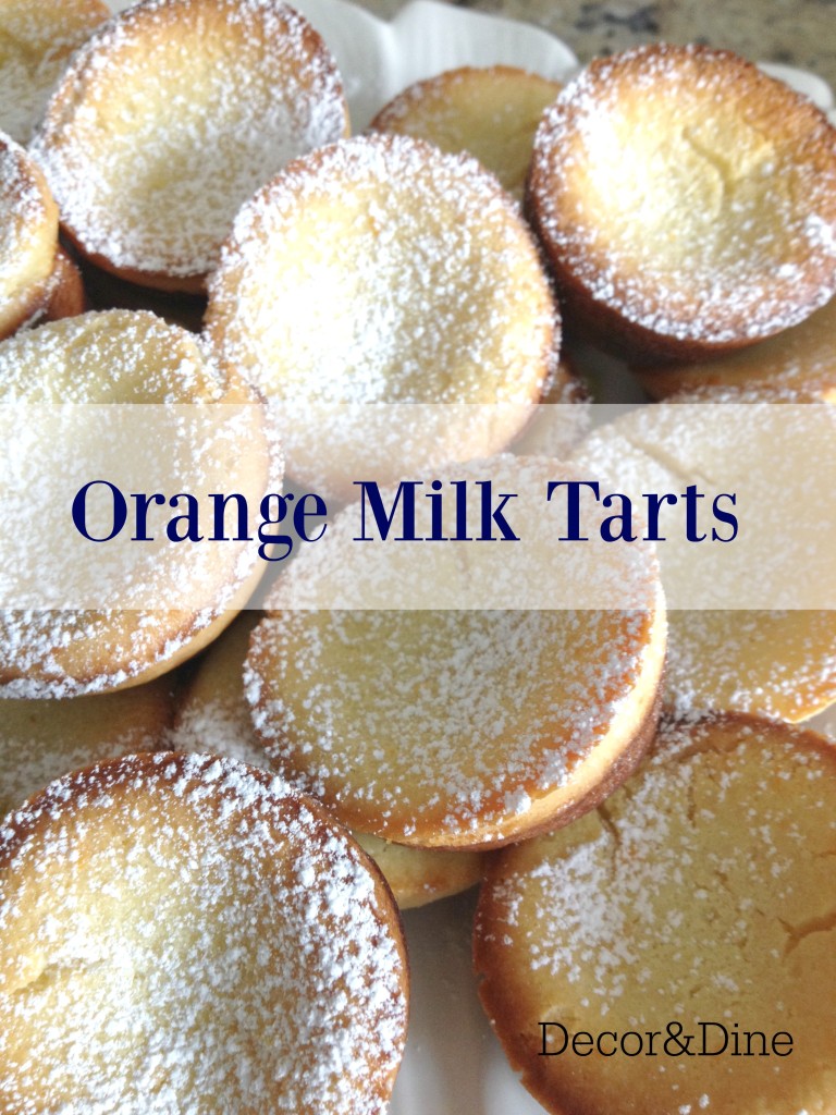 orange milk tarts