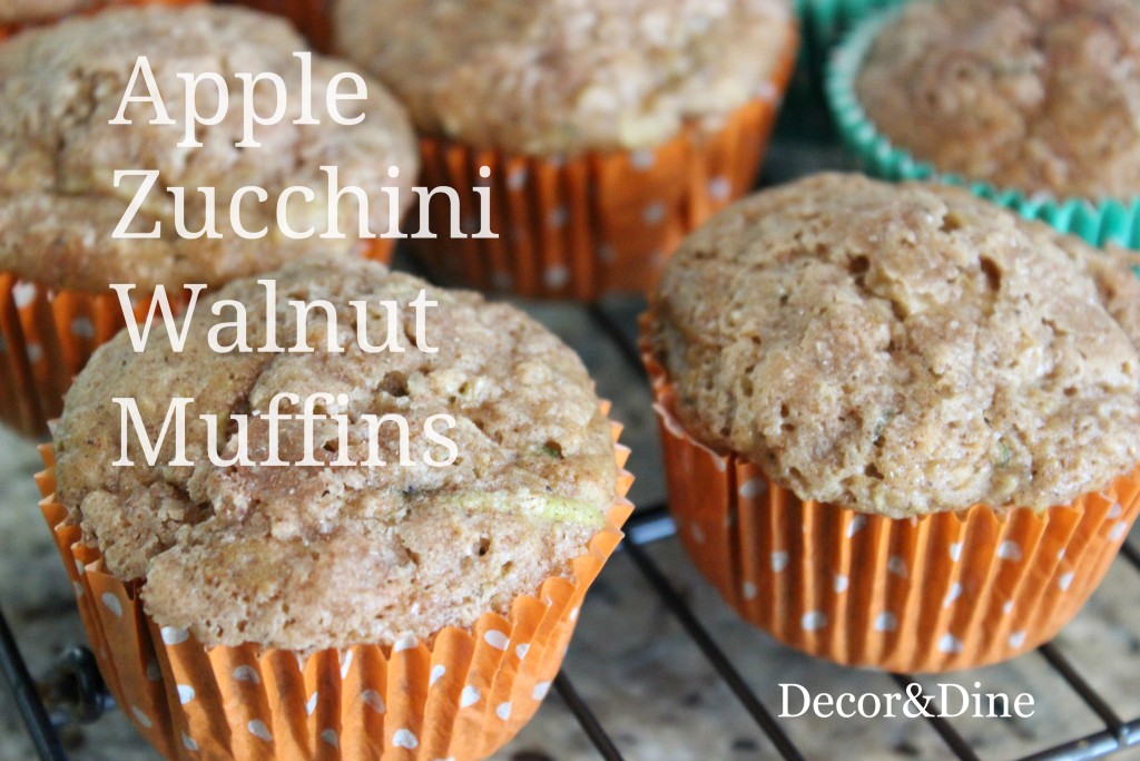 Apple Zucchini muffins