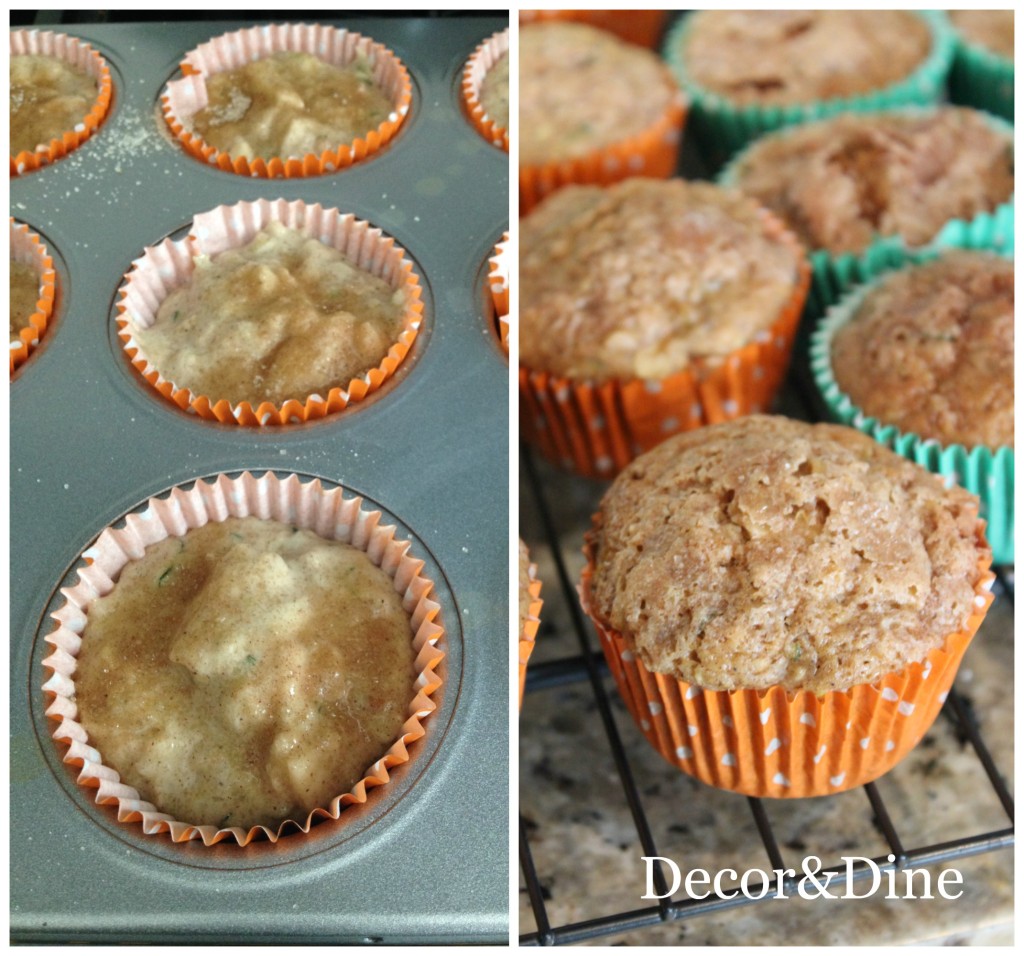 Apple Zucchini muffins