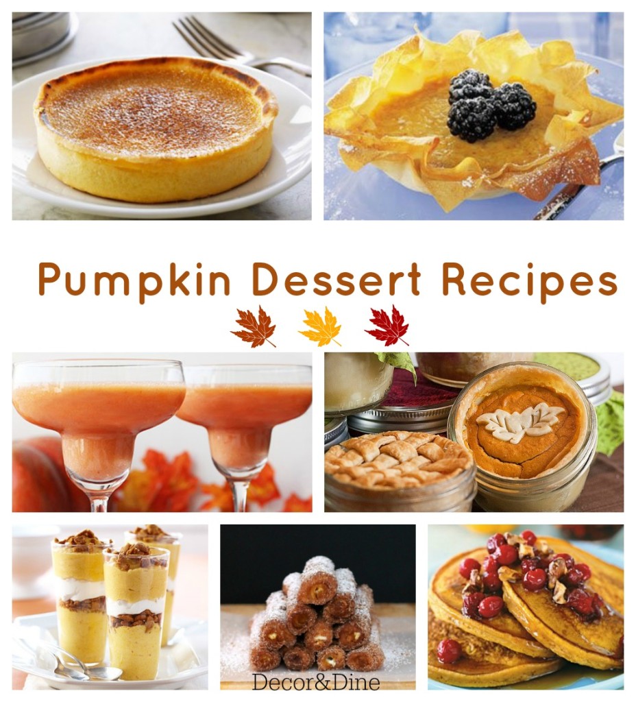 pumpkin desserts