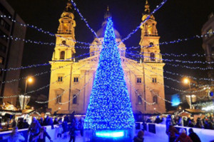 Christmas Tree.Budapest, Hungary.1