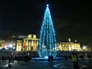 Christmas tree in London, UK