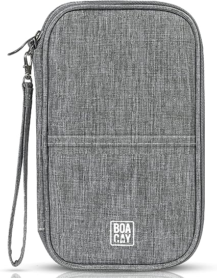 Grey zip up travel organizer