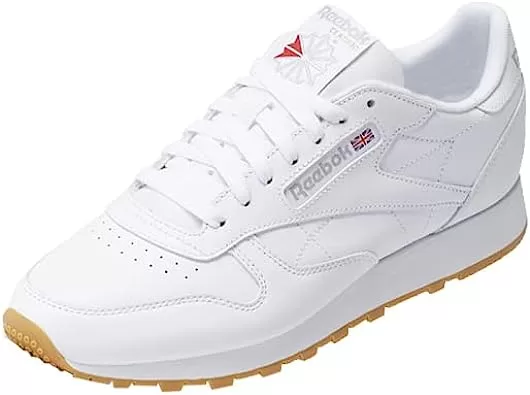 White Reebok leather shoes