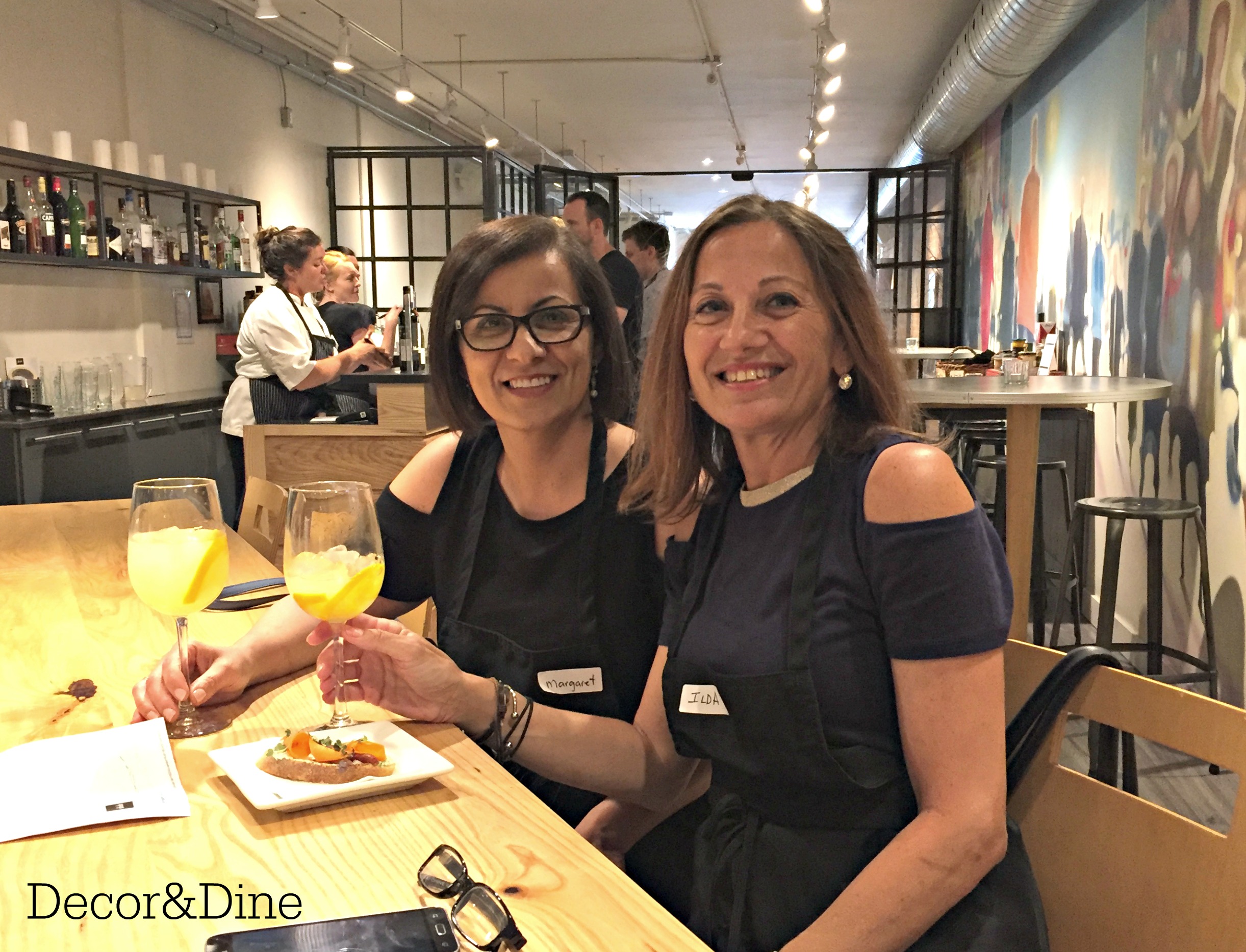 Margaret and Ilda at Dish Cooking Studio