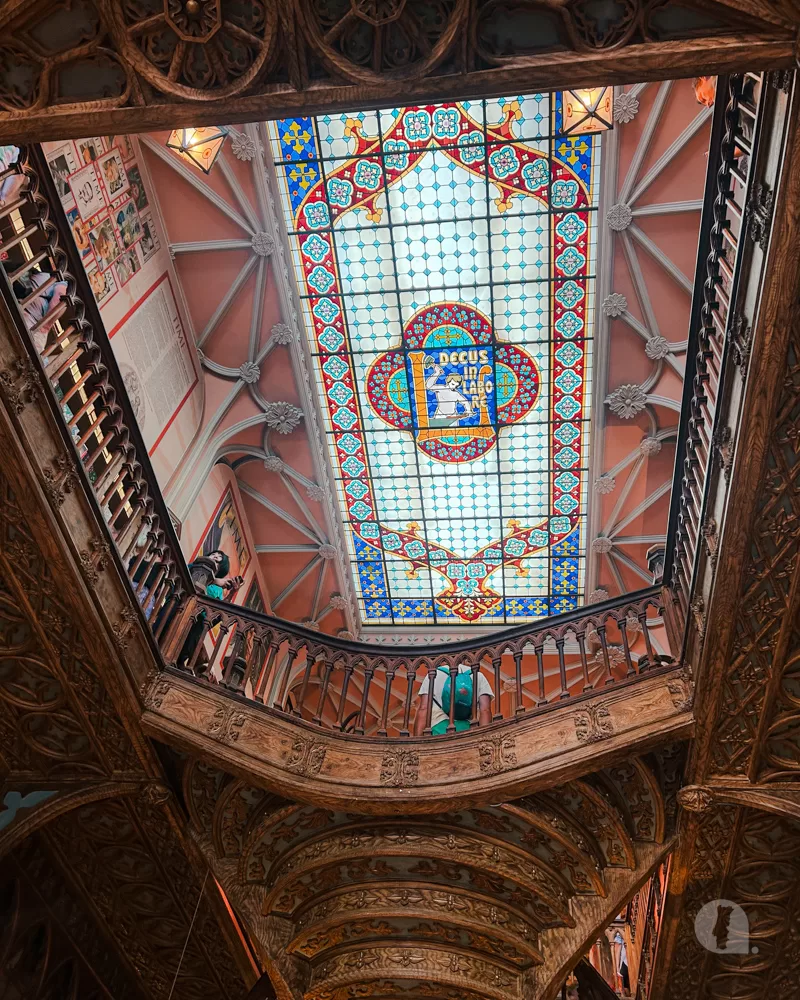 Ceiling at Livraria Lello