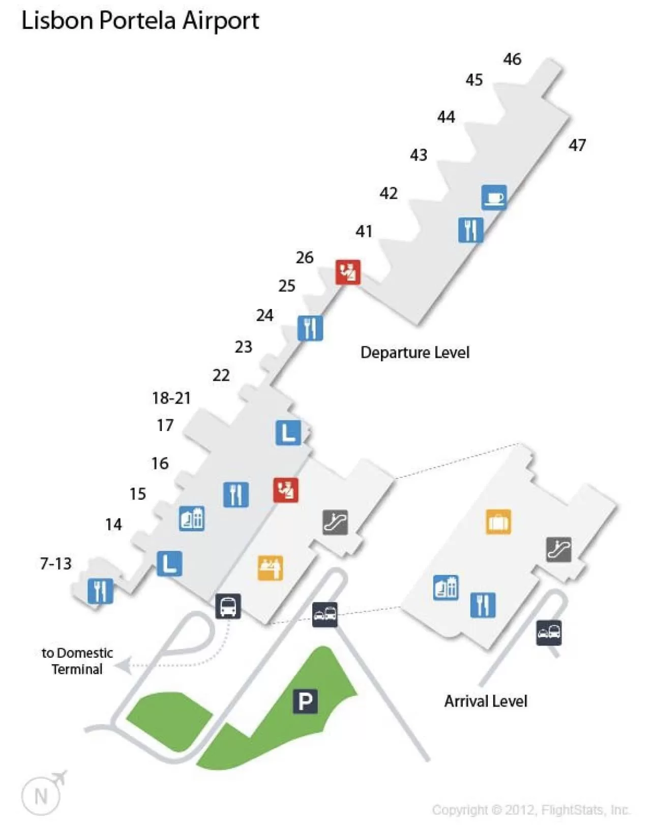 Map of lisbon airport